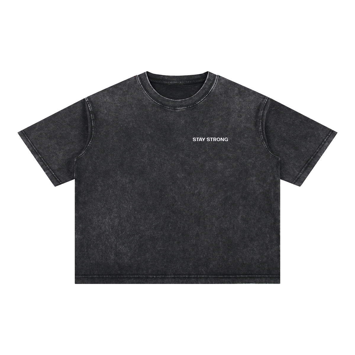 'Proud Of Yourself' Boxy T-Shirt - Black