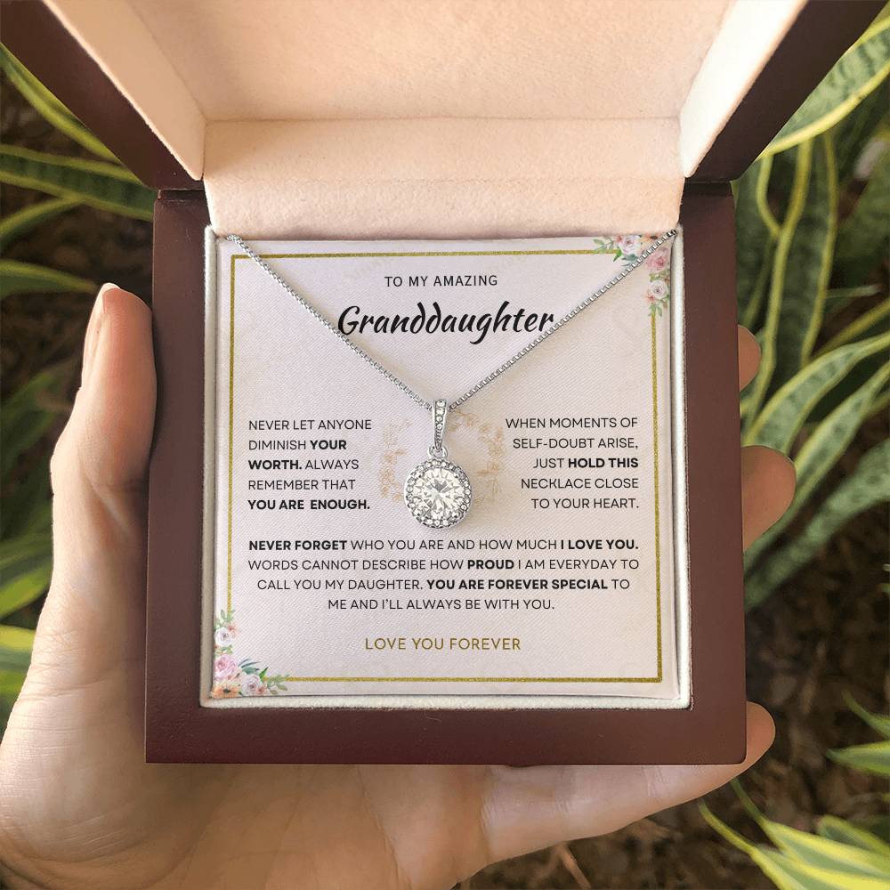 Granddaughter - You Are Enough - Eternal Hope Necklace