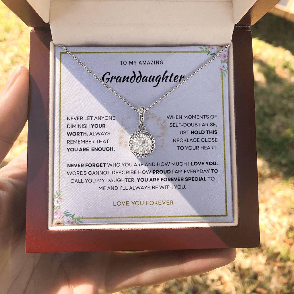 Granddaughter - You Are Enough - Eternal Hope Necklace