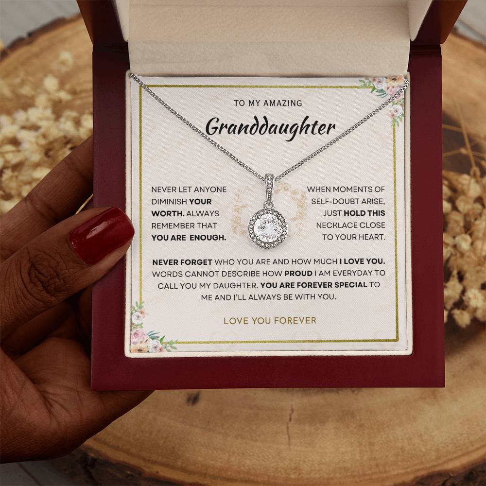 Granddaughter - You Are Enough - Eternal Hope Necklace