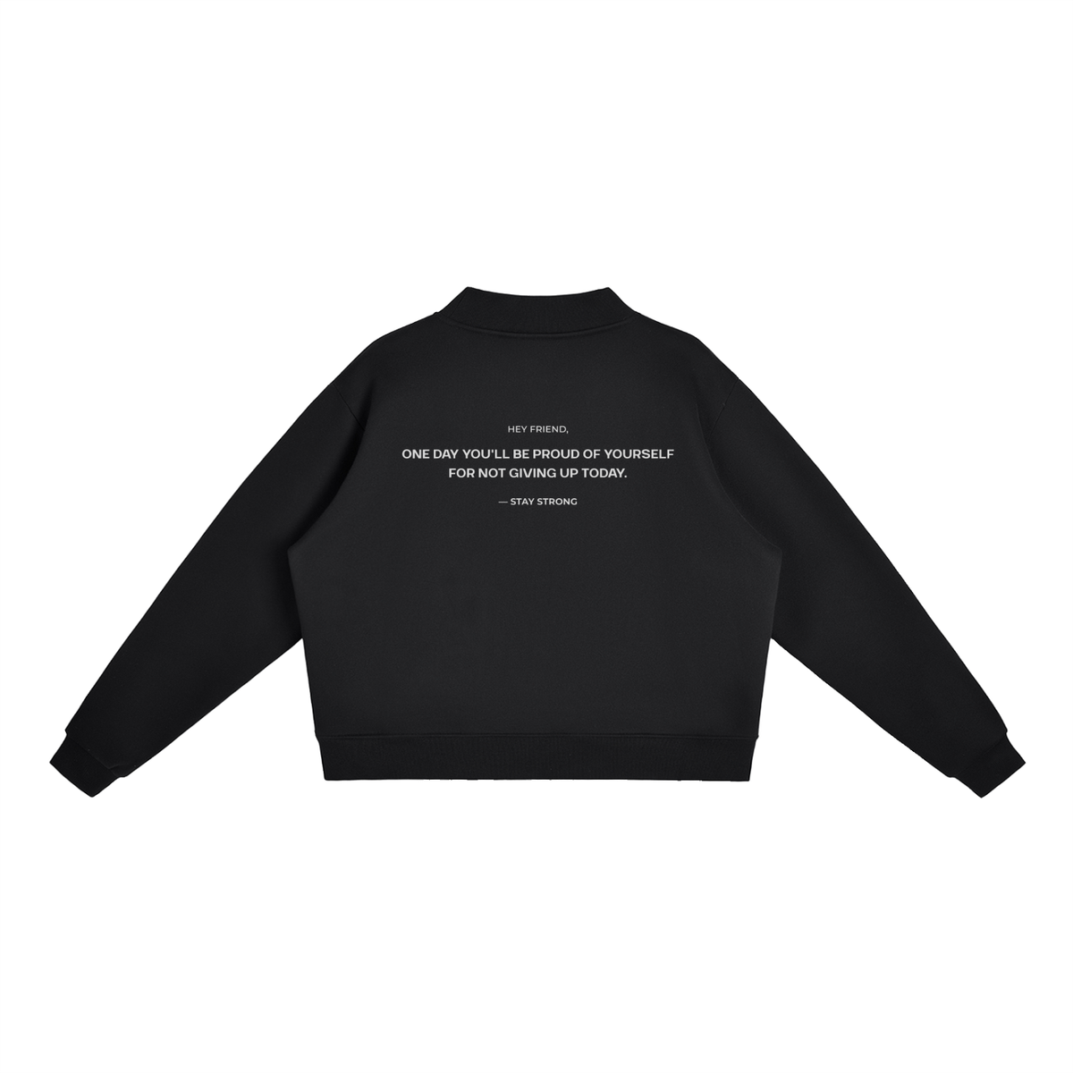 'Proud Of Yourself' Women's Sweatshirt - Black