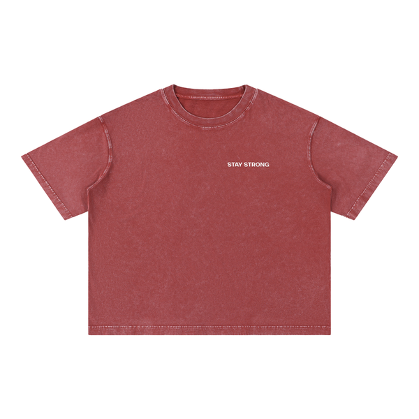 'Proud Of Yourself' Boxy T-Shirt - Red
