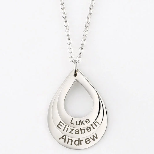 Engraved Family Name Necklace