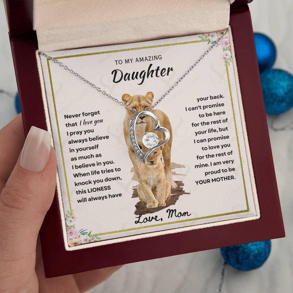 Daughter - Proud Mother - Forever Love Necklace