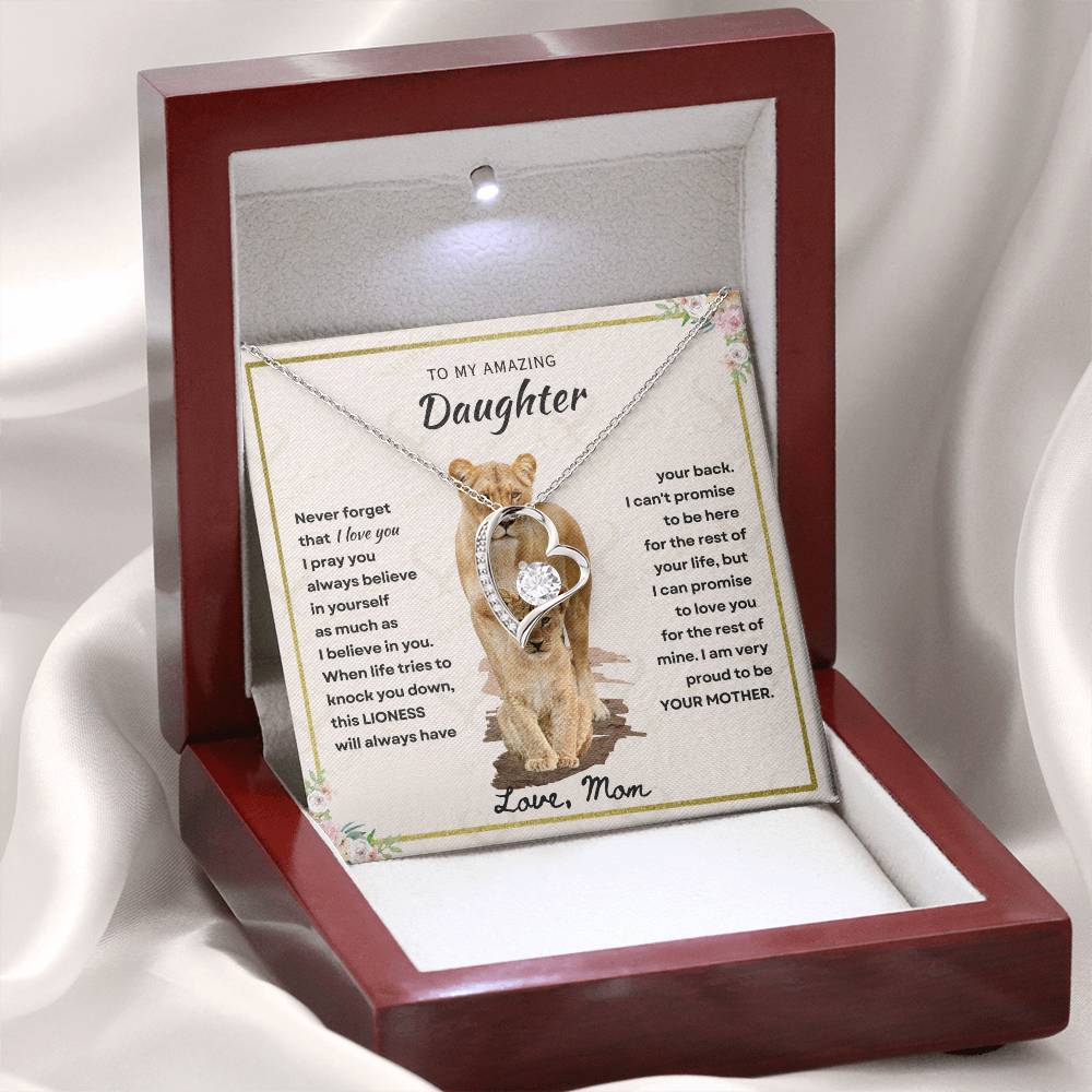 Daughter - Proud Mother - Forever Love Necklace