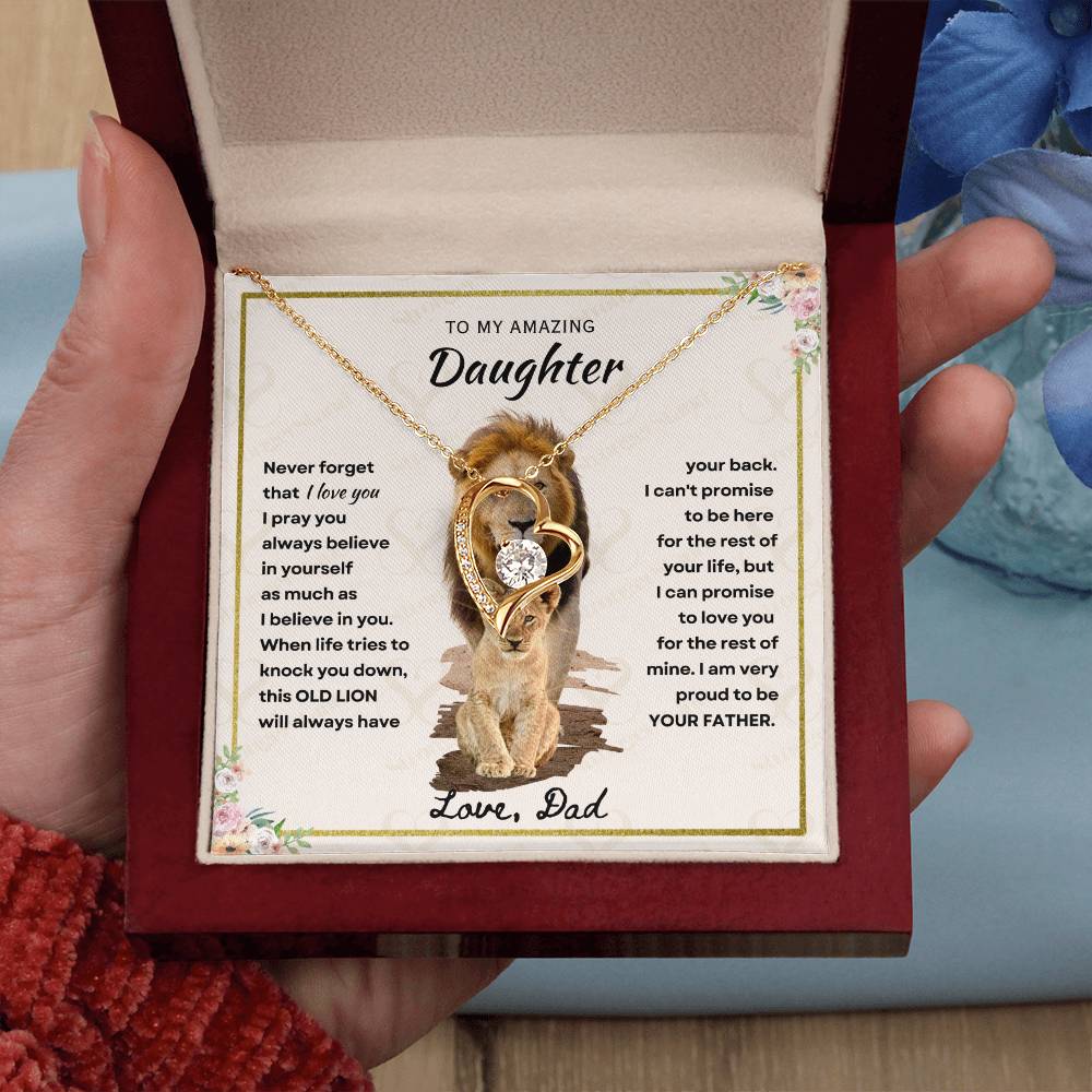 Daughter - Proud Father - Forever Love Necklace