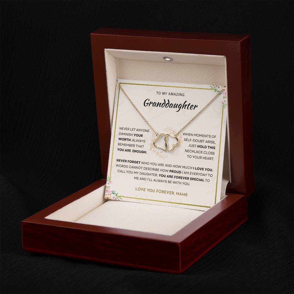 Granddaughter - You Are Enough - Everlasting Love Necklace