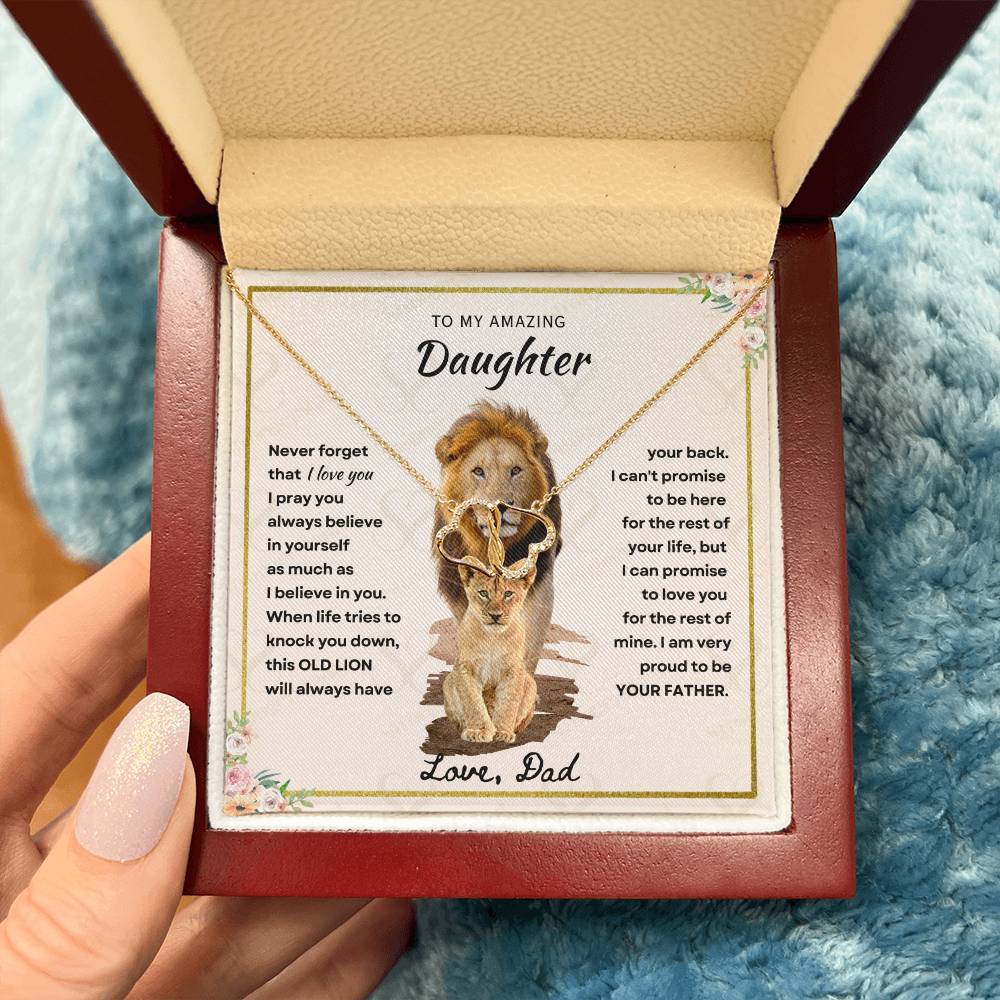 Daughter - Proud Father - Everlasting Love Necklace