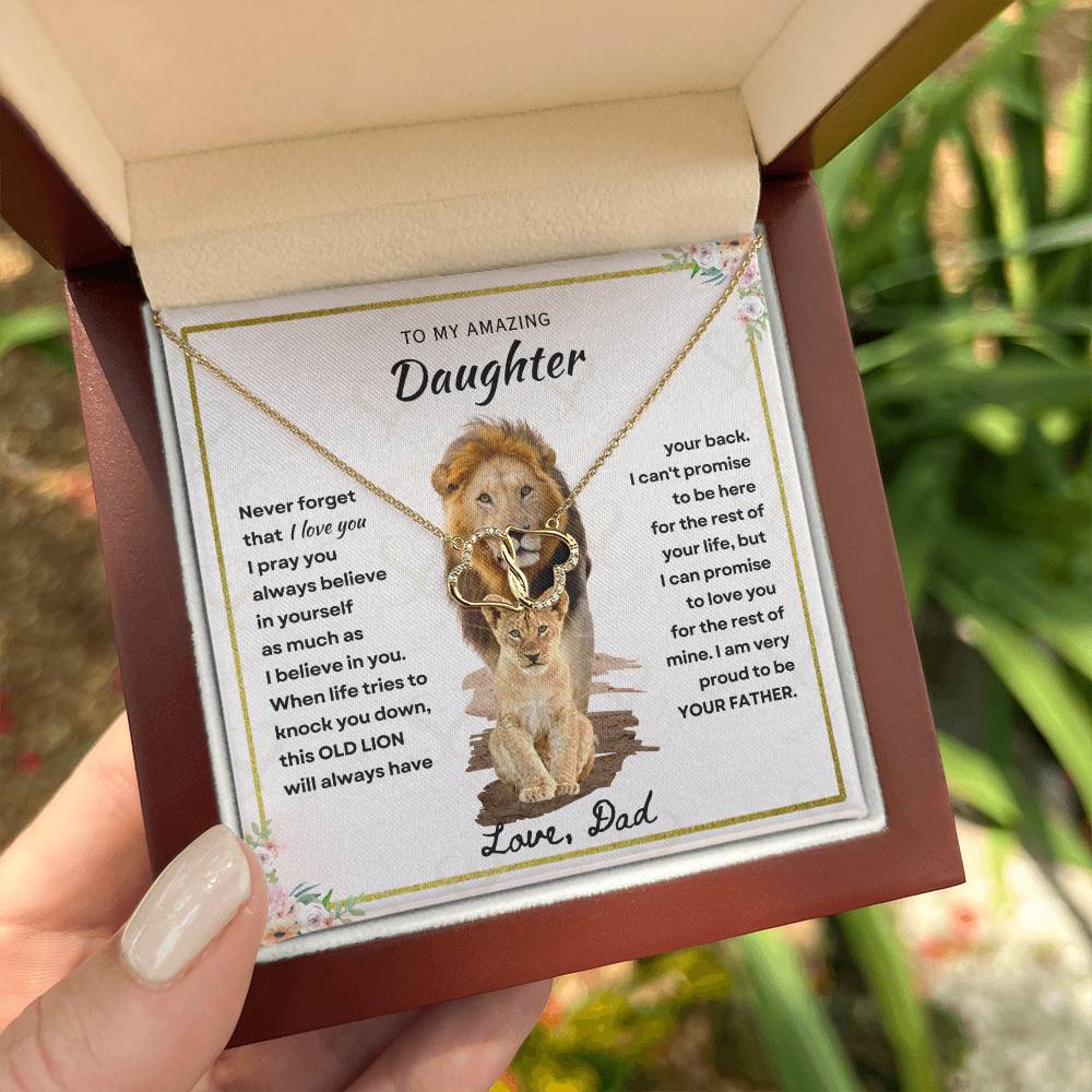 Daughter - Proud Father - Everlasting Love Necklace