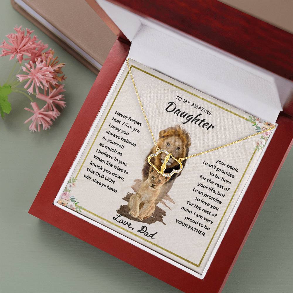 Daughter - Proud Father - Everlasting Love Necklace