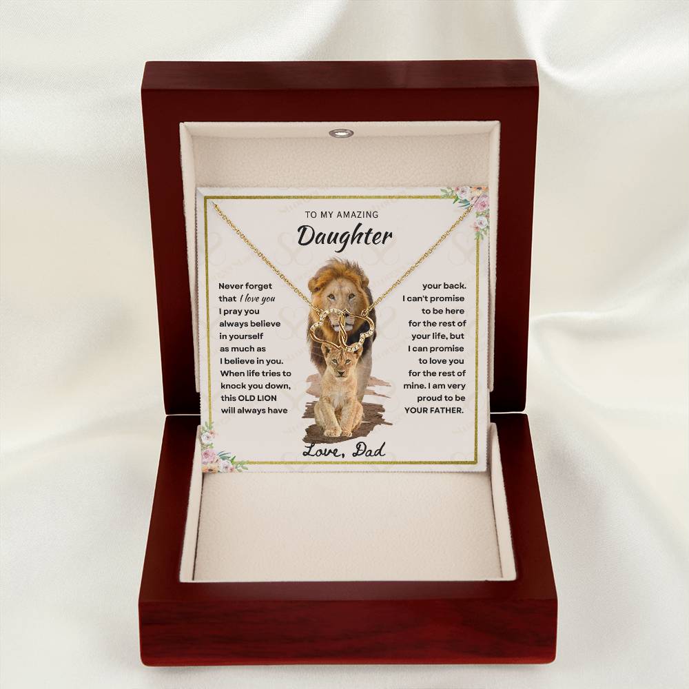 Daughter - Proud Father - Everlasting Love Necklace