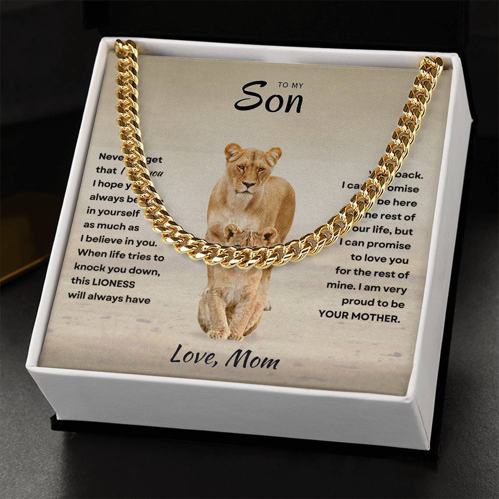 Son - Proud Mother - Cuban Link Chain