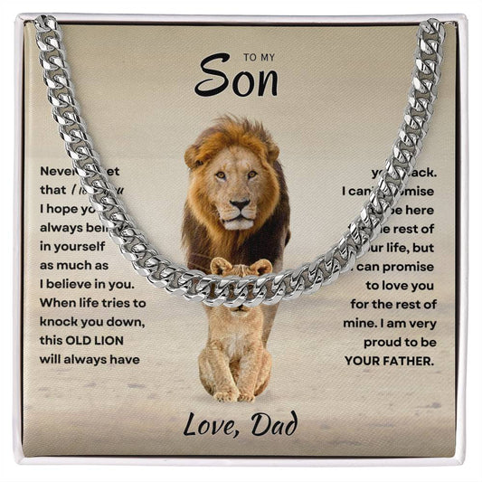 Son - Proud Father - Cuban Link Chain