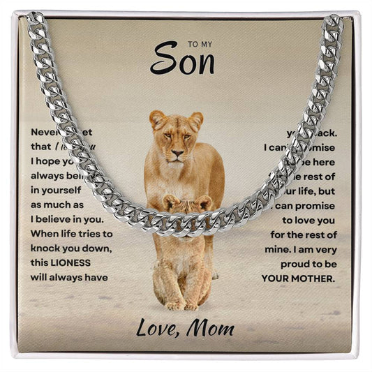 Son - Proud Mother - Cuban Link Chain