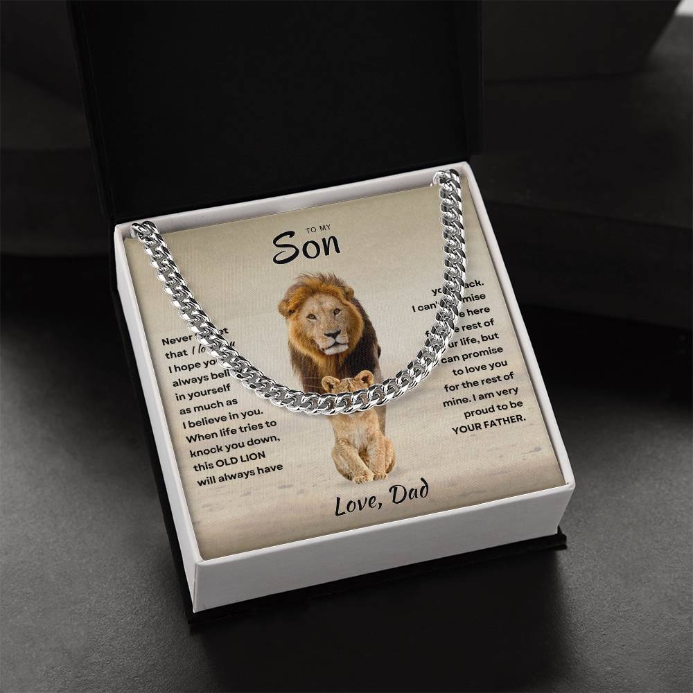 Son - Proud Father - Cuban Link Chain