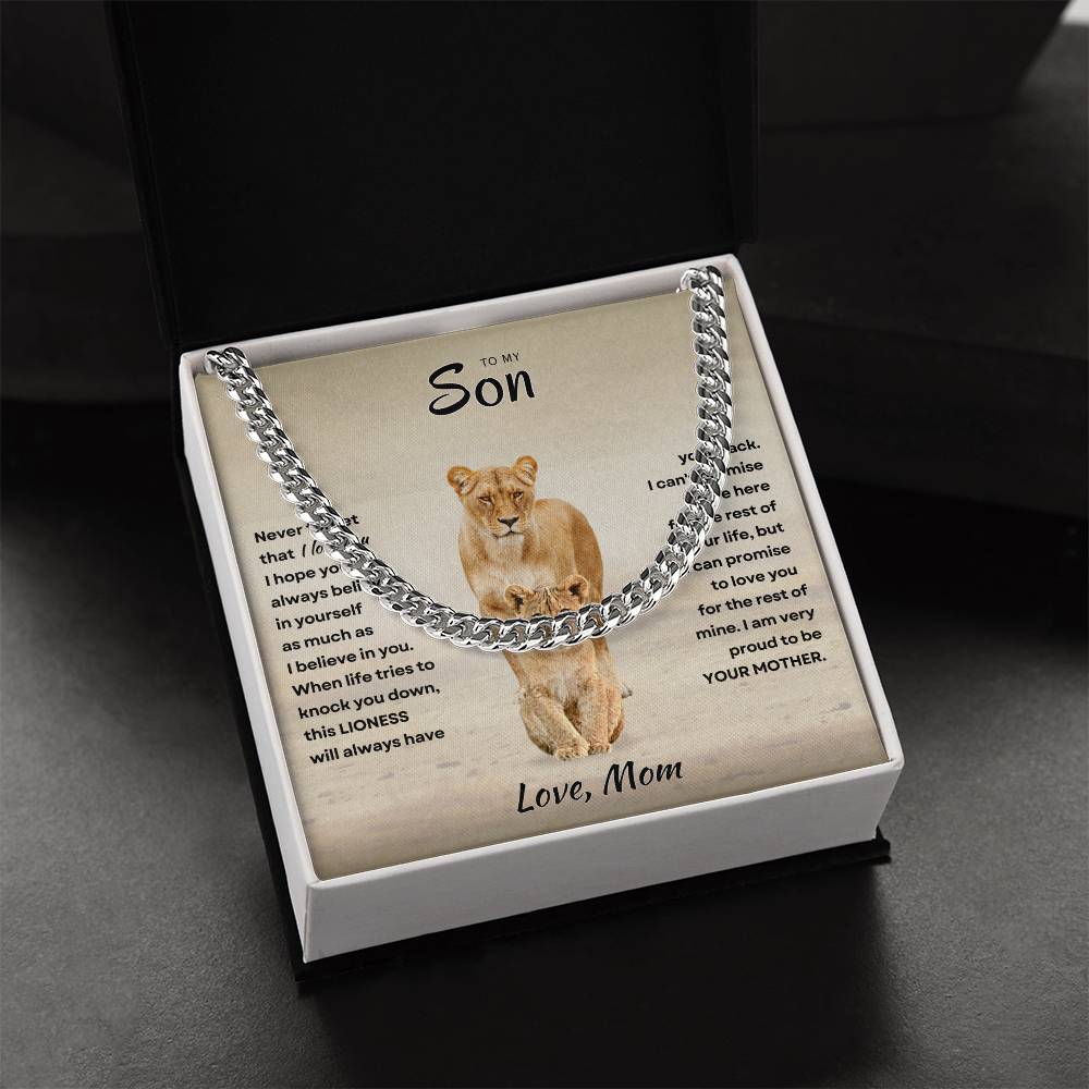 Son - Proud Mother - Cuban Link Chain