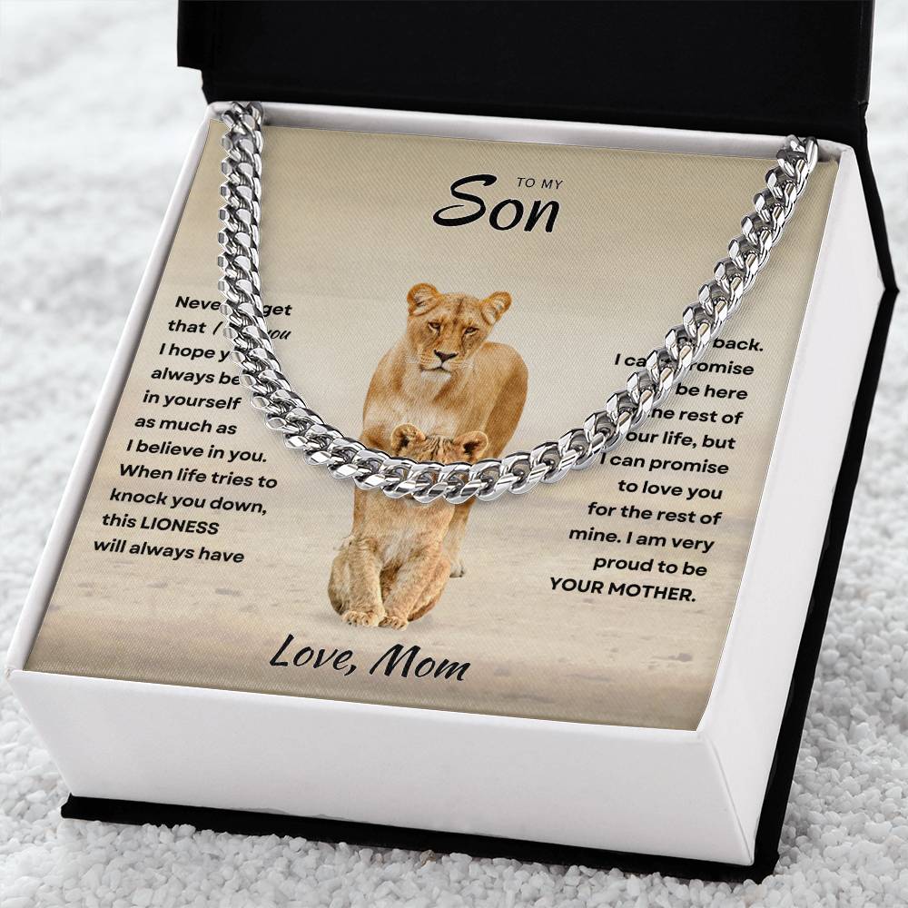 Son - Proud Mother - Cuban Link Chain