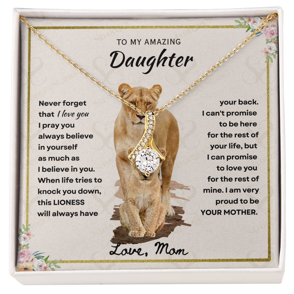 Daughter - Proud Mother - Alluring Beauty Necklace