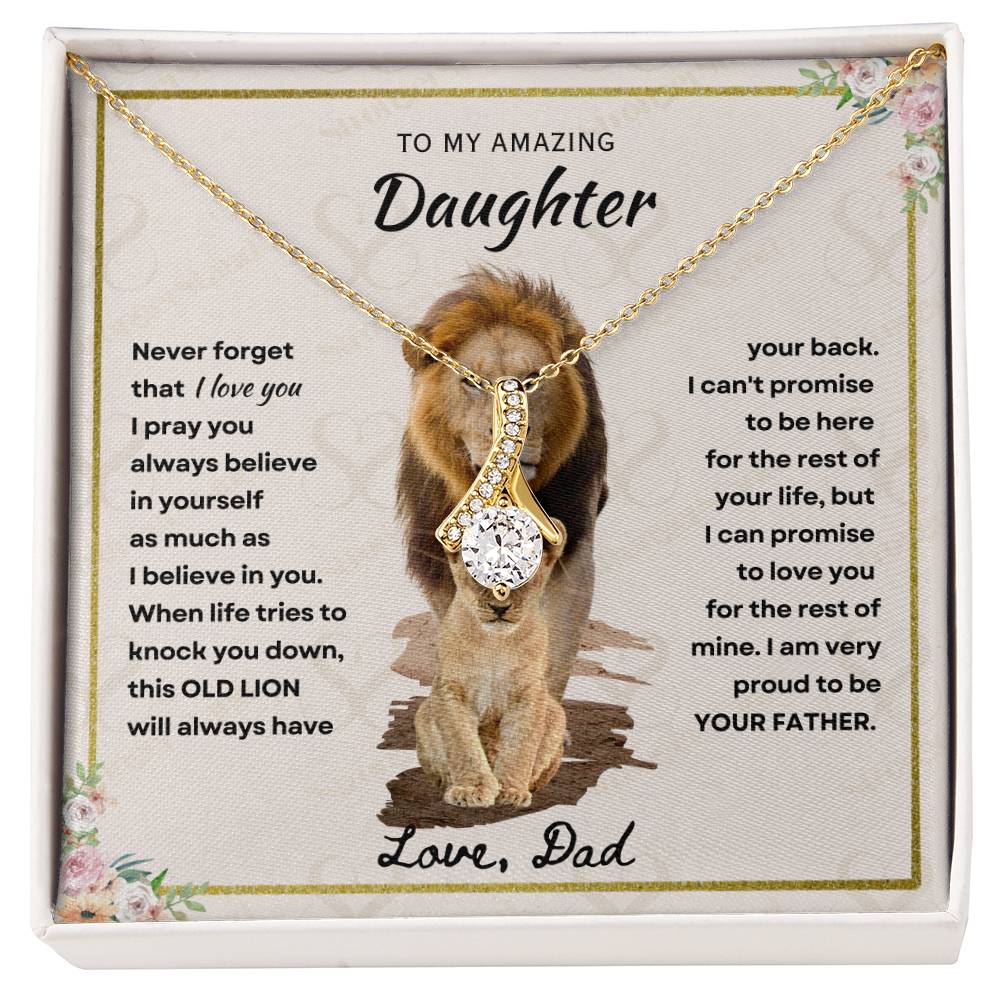 Daughter - Proud Father - Alluring Beauty Necklace