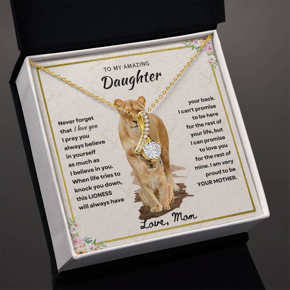 Daughter - Proud Mother - Alluring Beauty Necklace