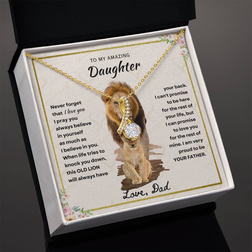 Daughter - Proud Father - Alluring Beauty Necklace