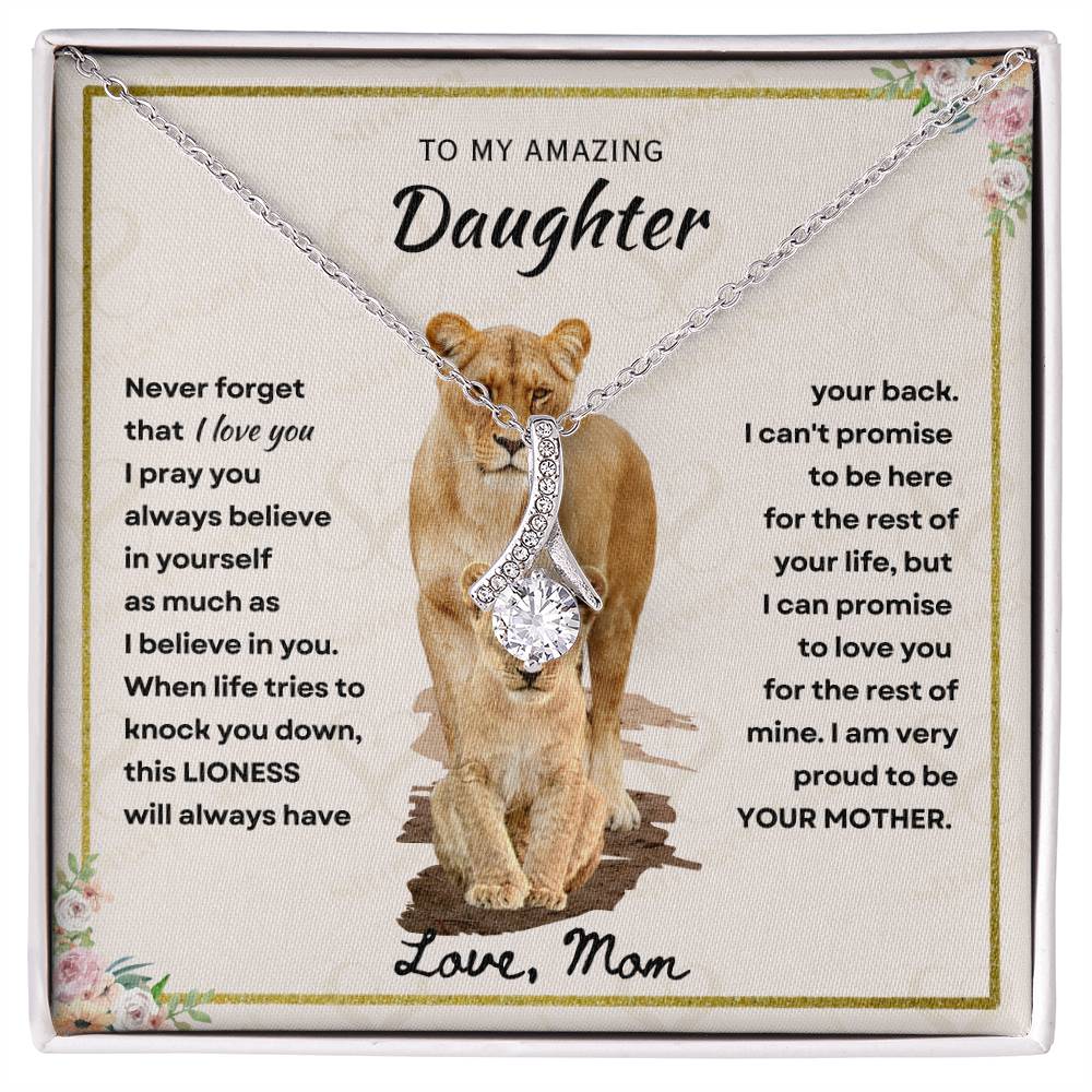 Daughter - Proud Mother - Alluring Beauty Necklace