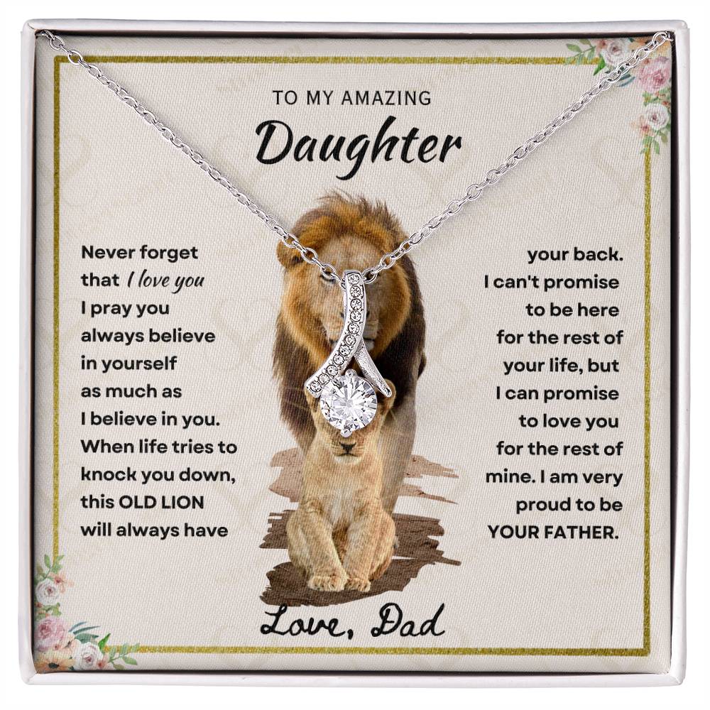 Daughter - Proud Father - Alluring Beauty Necklace