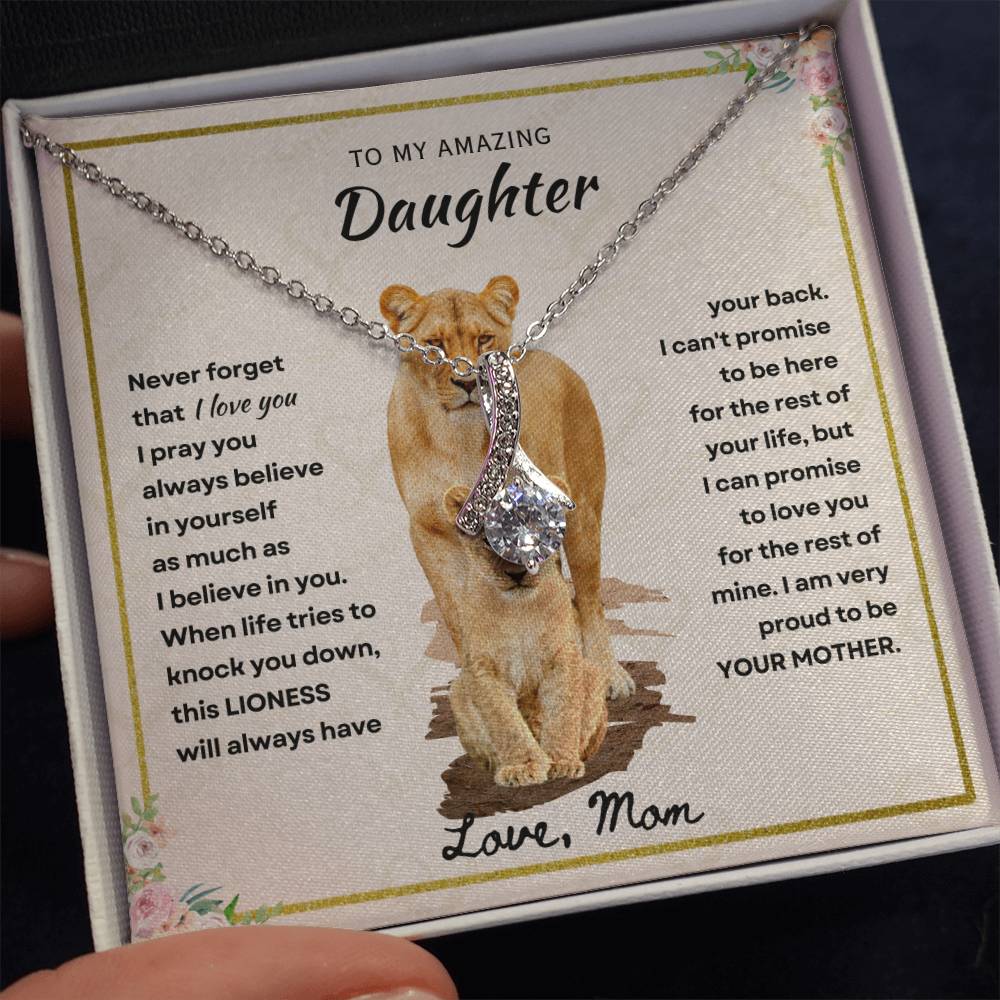 Daughter - Proud Mother - Alluring Beauty Necklace