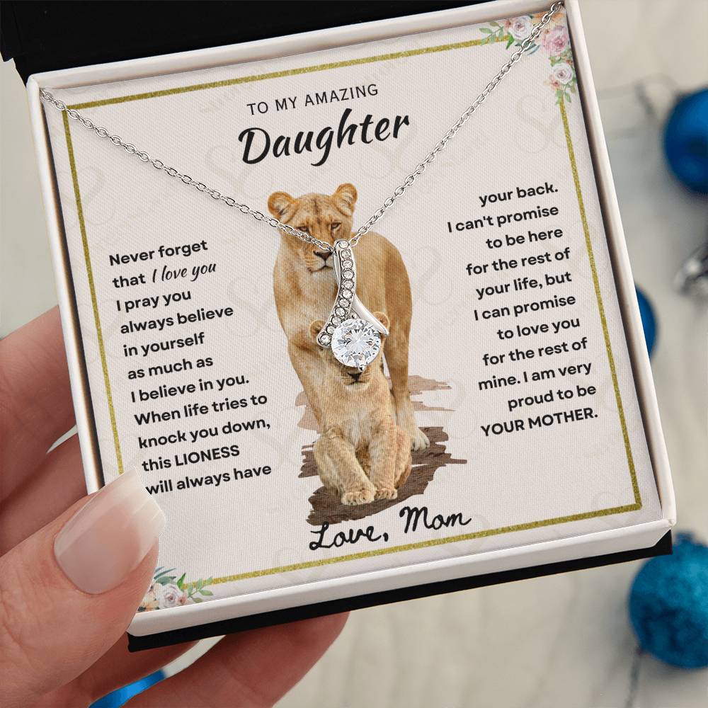 Daughter - Proud Mother - Alluring Beauty Necklace