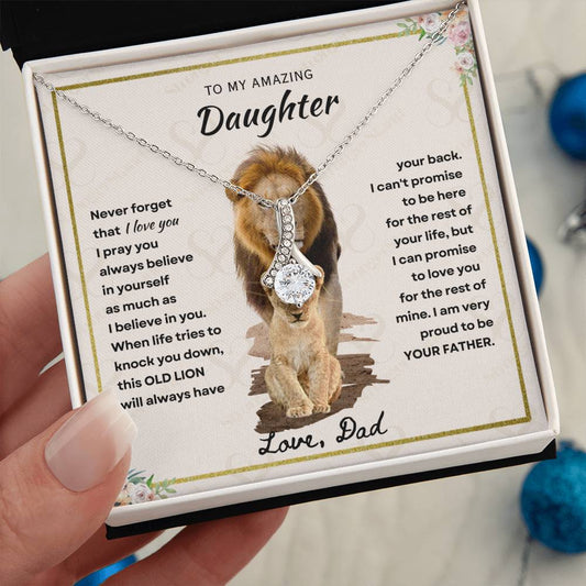 Daughter - Proud Father - Alluring Beauty Necklace