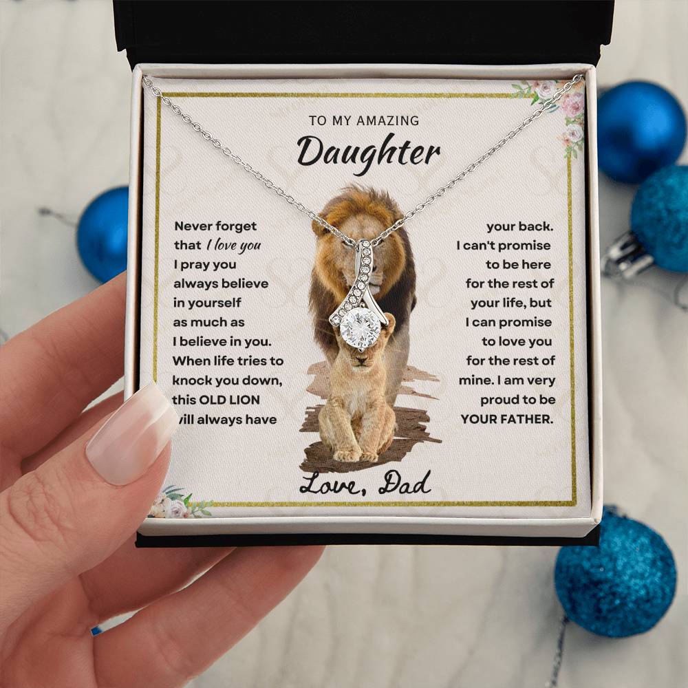 Daughter - Proud Father - Alluring Beauty Necklace