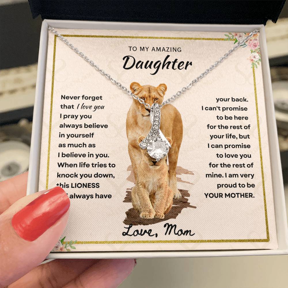 Daughter - Proud Mother - Alluring Beauty Necklace