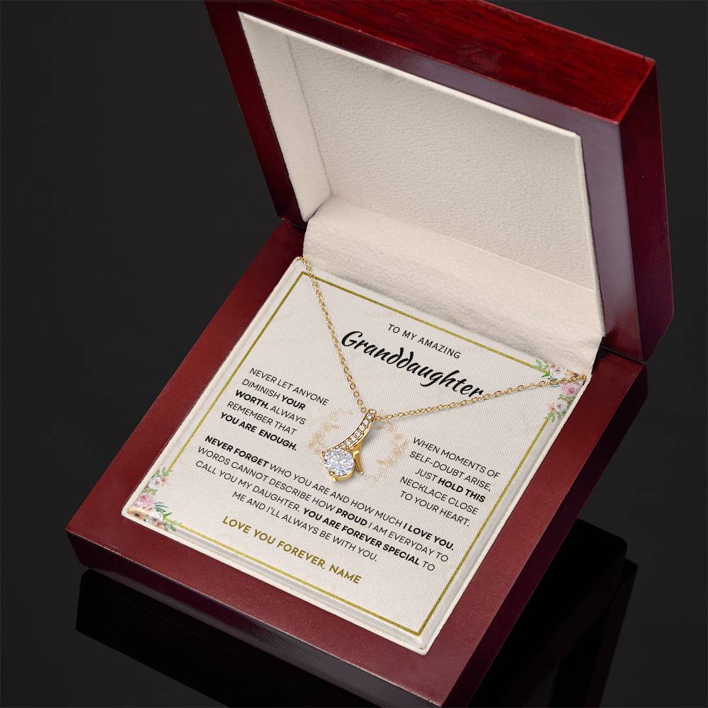 Granddaughter - You Are Enough - Alluring Necklace