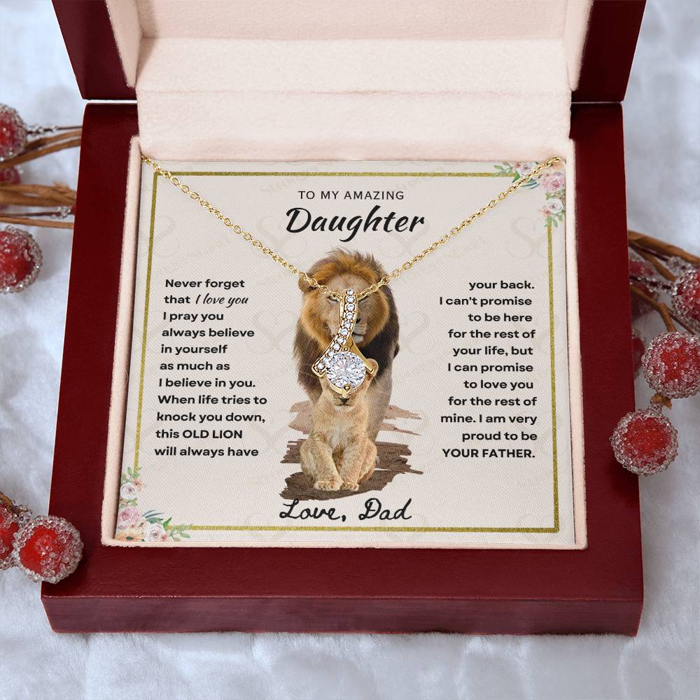 Daughter - Proud Father - Alluring Beauty Necklace