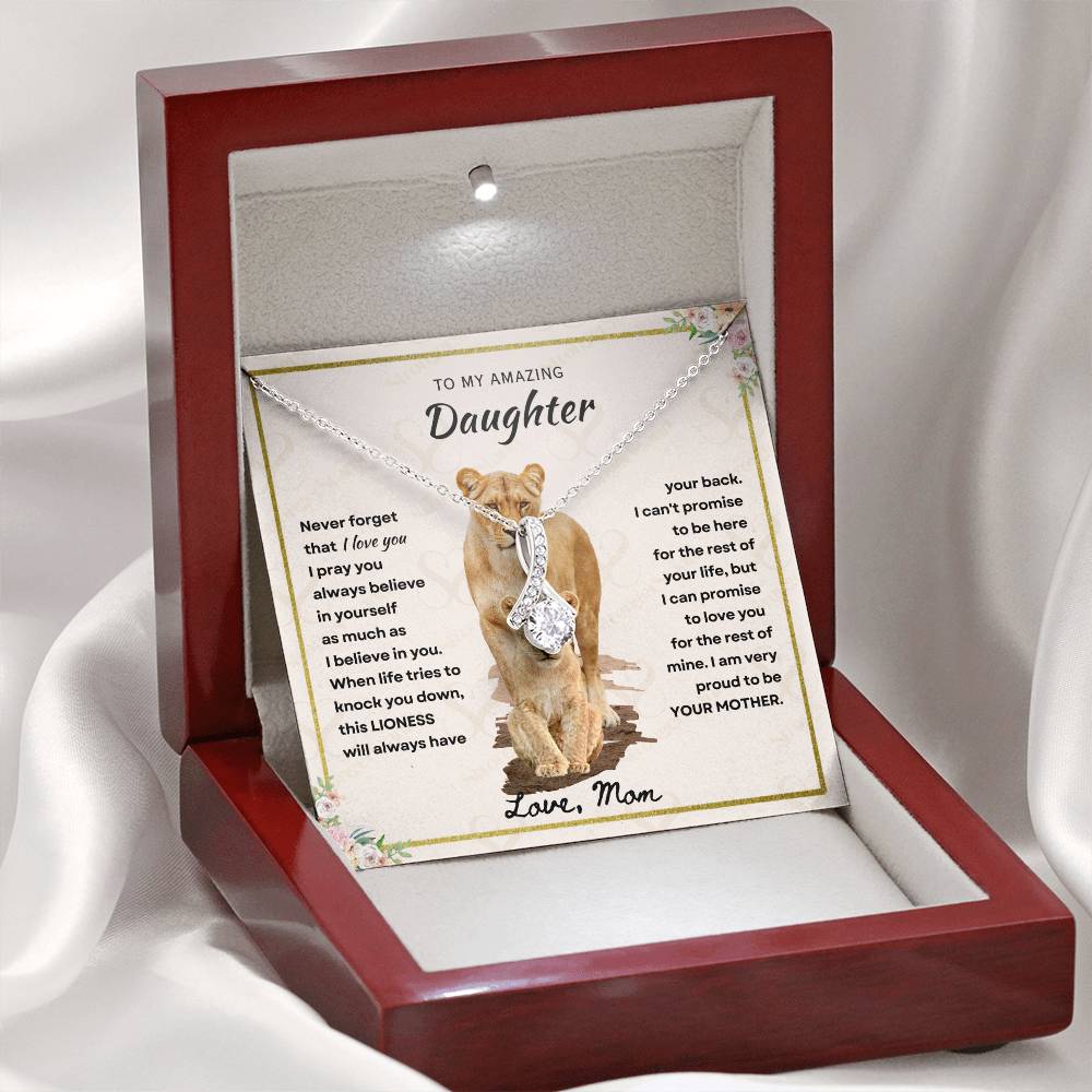 Daughter - Proud Mother - Alluring Beauty Necklace