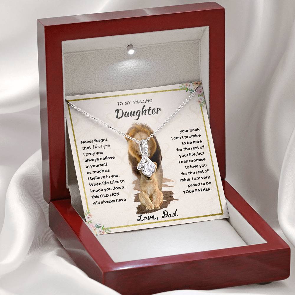 Daughter - Proud Father - Alluring Beauty Necklace