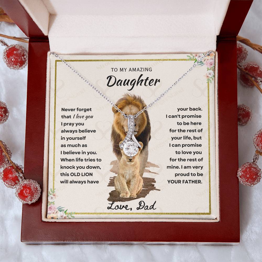 Daughter - Proud Father - Alluring Beauty Necklace