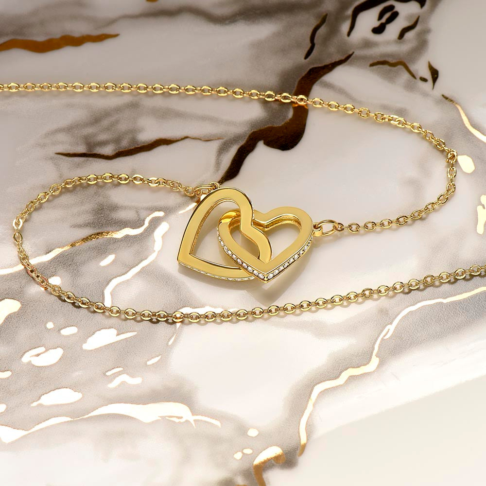 [ALMOST SOLD OUT] To My Amazing Granddaughter - Intertwined Hearts Keepsake Necklace Gift Set