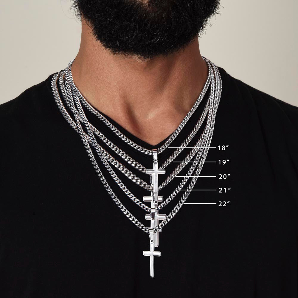 Son - Proud Father - Cross Necklace