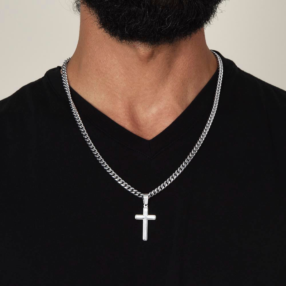 Son - Proud Father - Cross Necklace