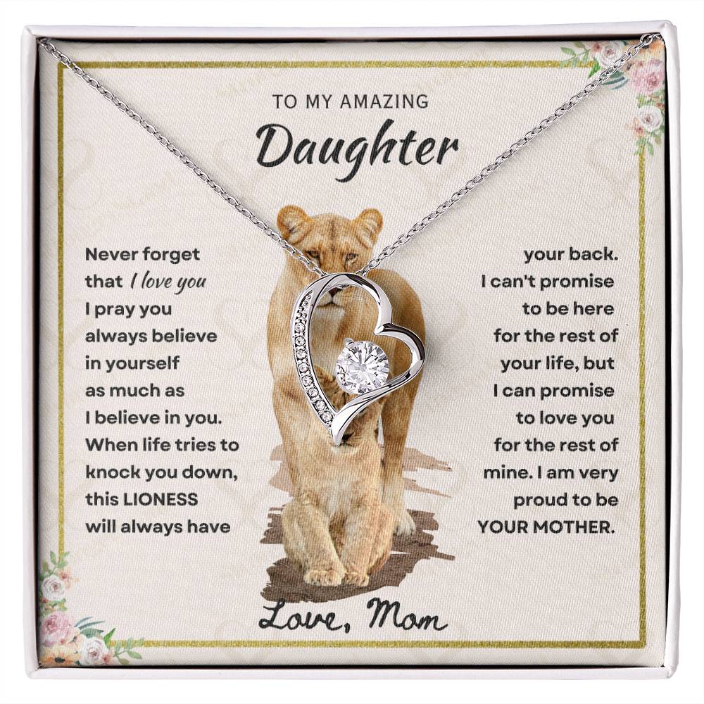 Daughter - Proud Mother - Forever Love Necklace