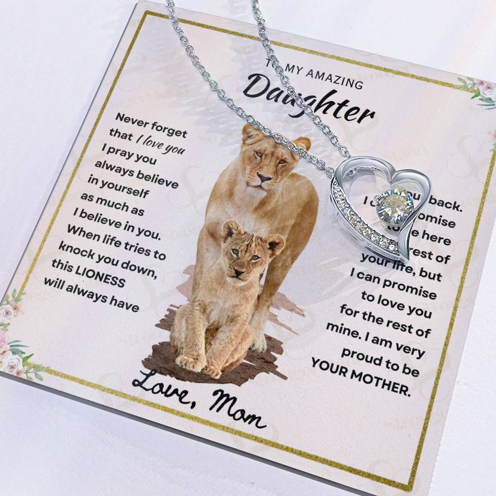 Daughter - Proud Mother - Forever Love Necklace