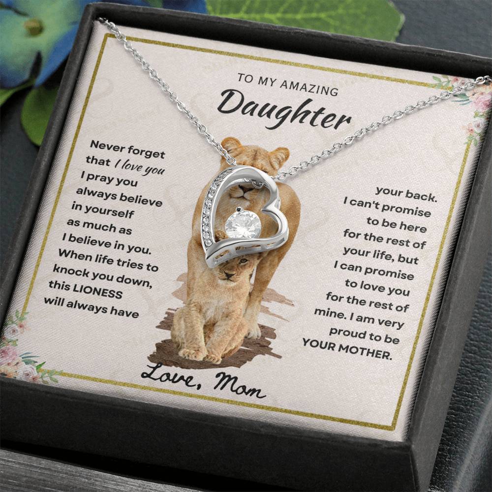 Daughter - Proud Mother - Forever Love Necklace