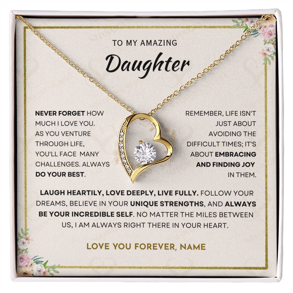 Daughter - Incredible Self - Forever Love Necklace