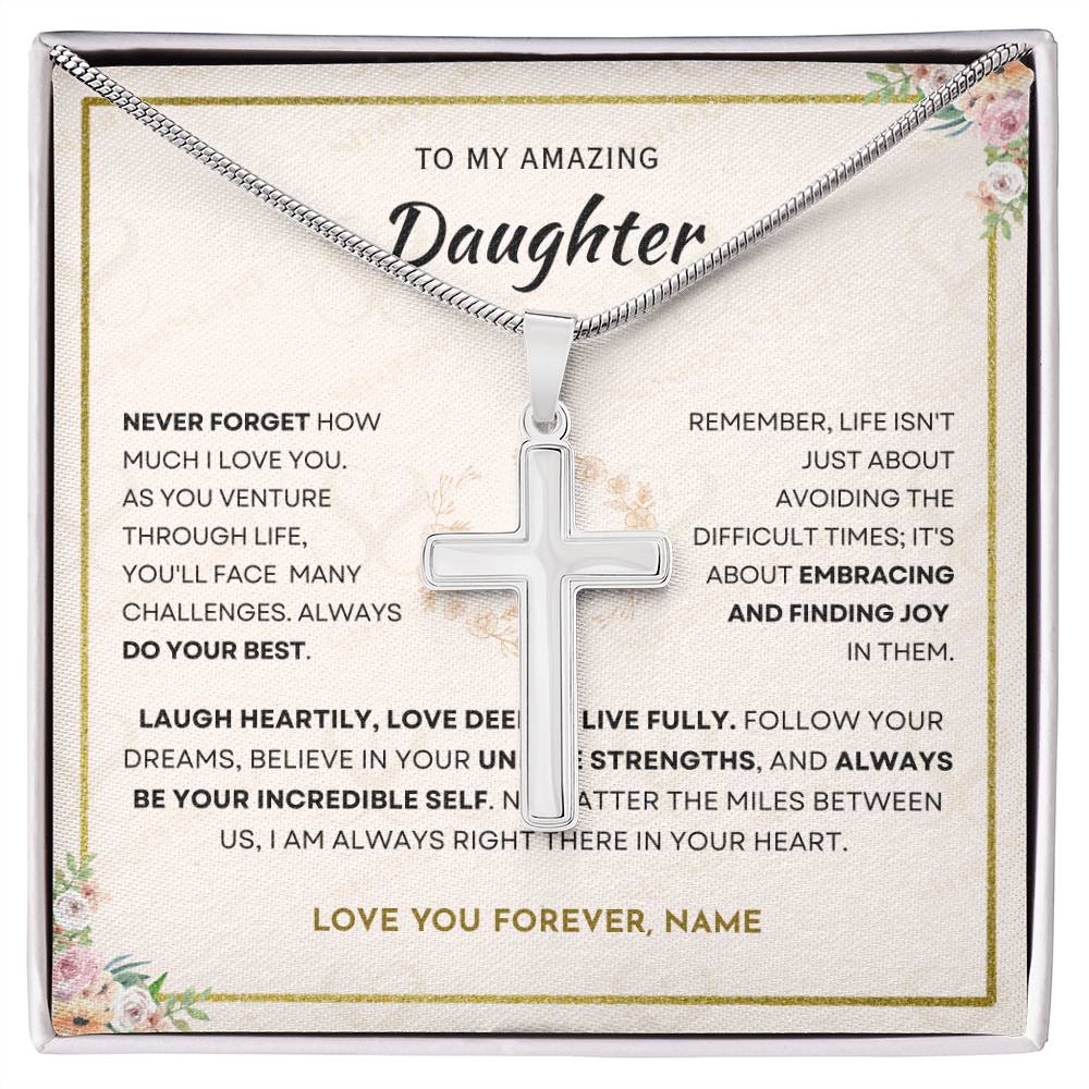 Daughter - Incredible Self - Cross Necklace