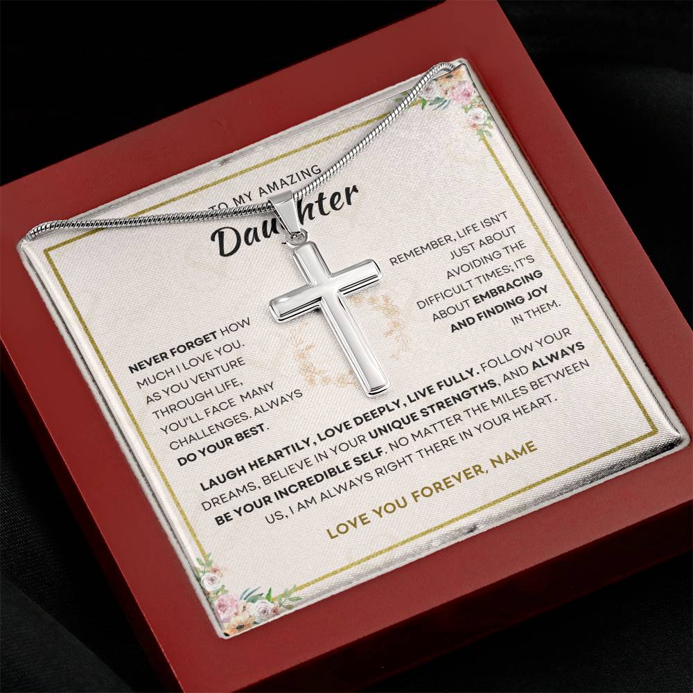 Daughter - Incredible Self - Cross Necklace