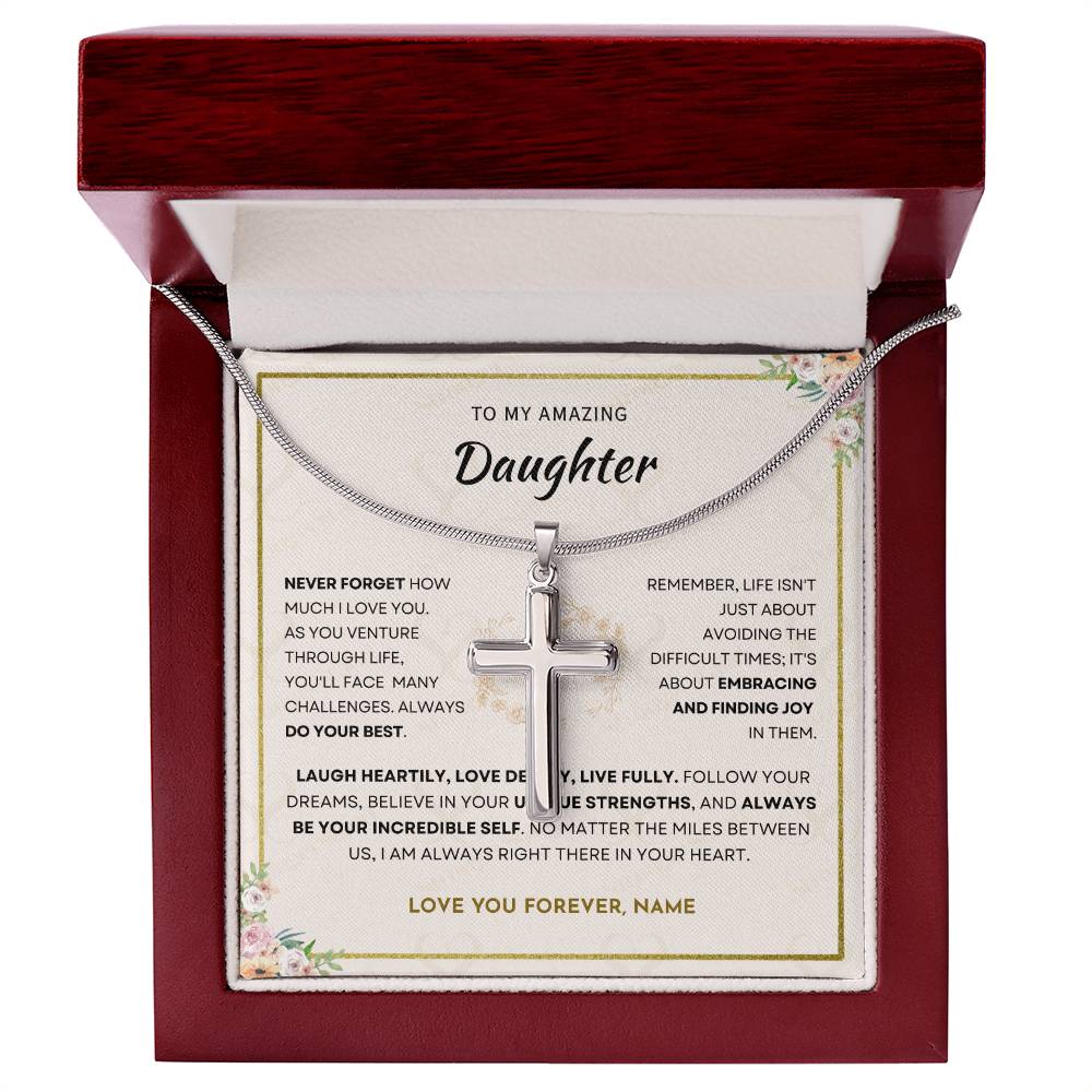 Daughter - Incredible Self - Cross Necklace