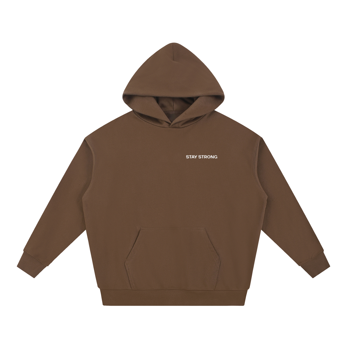 'Proud Of Yourself' Heavyweight Hoodie - Brown