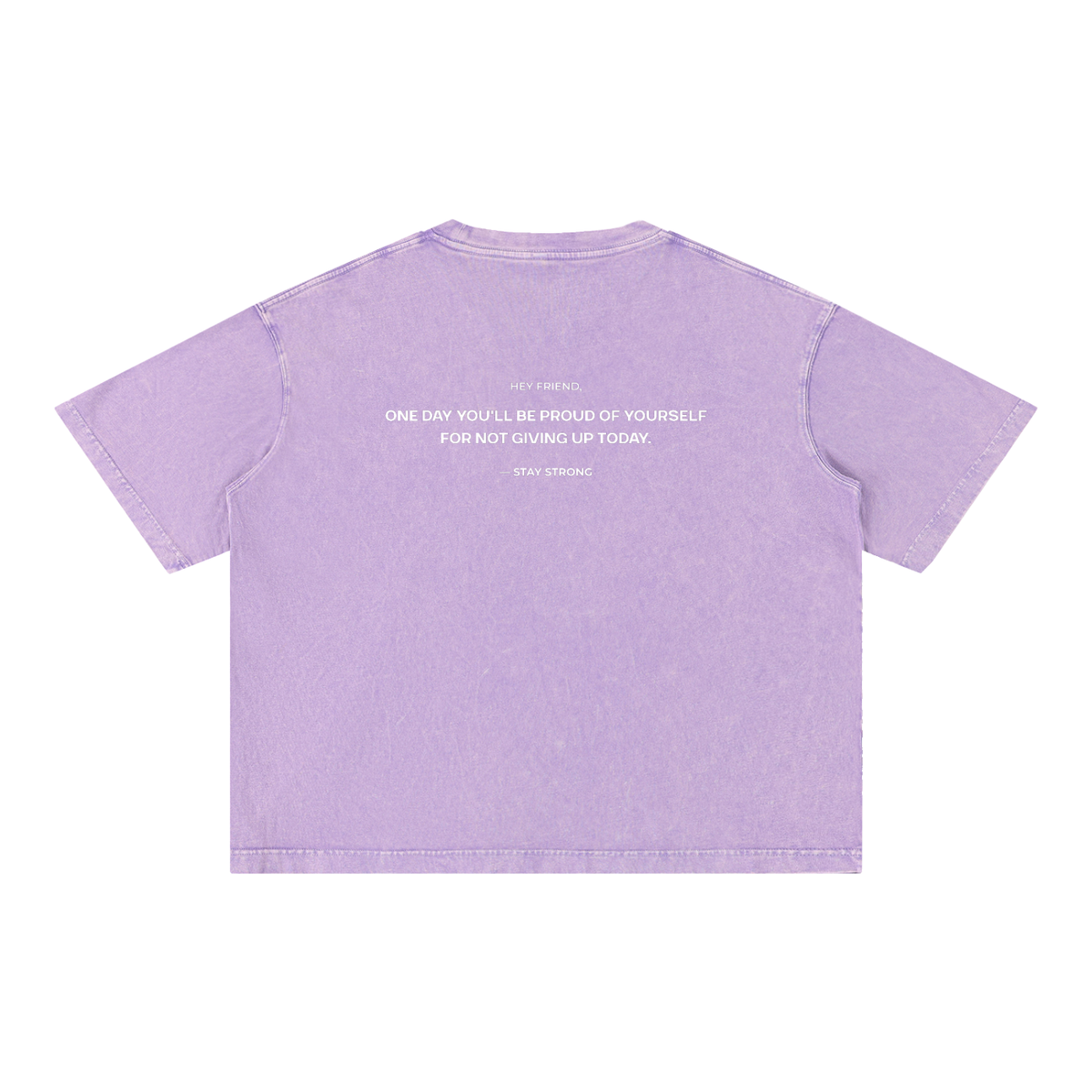 'Proud Of Yourself' Boxy T-Shirt - Purple