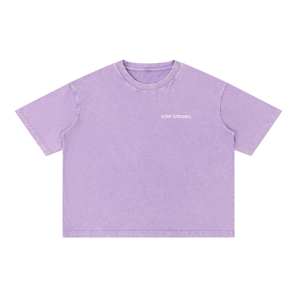 'Proud Of Yourself' Boxy T-Shirt - Purple